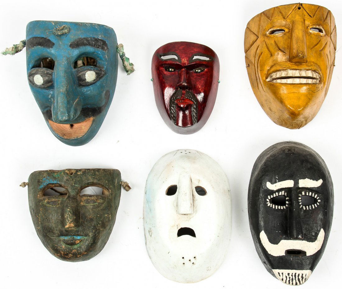 6 Mexican Festival Masks (1 of 7)