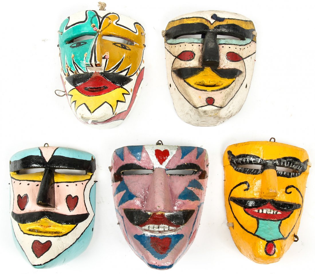 5 Veracruz Carnaval Moors Masks (1 of 7)