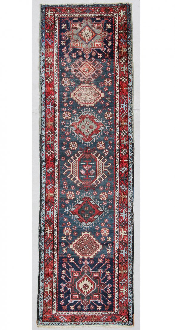 Antique Northwest Persian Rug: 3'1" x 10'2" (94 x 310 (1 of 5)