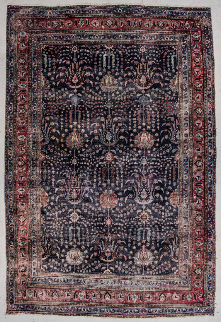 Antique Mansion-Size Meshed Rug: 11'2" x 16'3" (1 of 5)