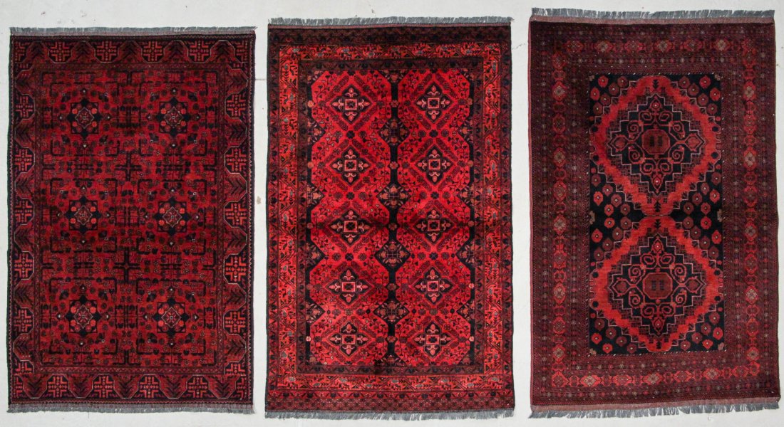 3 Afghan Rugs (1 of 9)