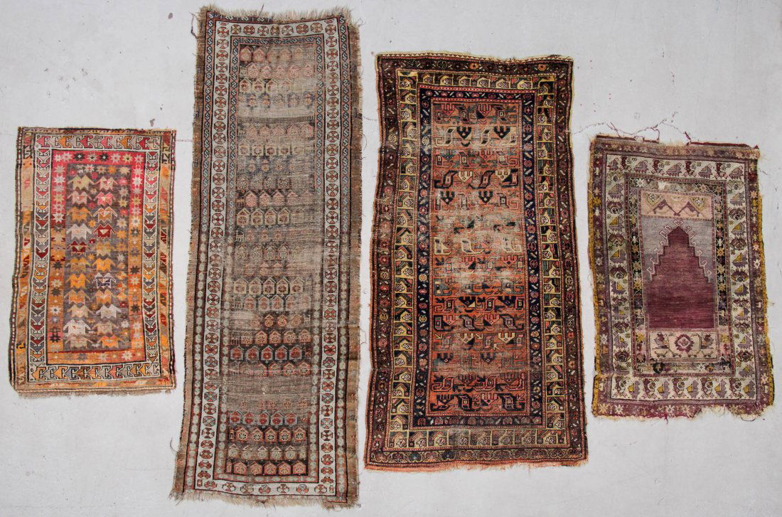 4 Antique Persian/Turkish/Caucasian Rugs (1 of 9)
