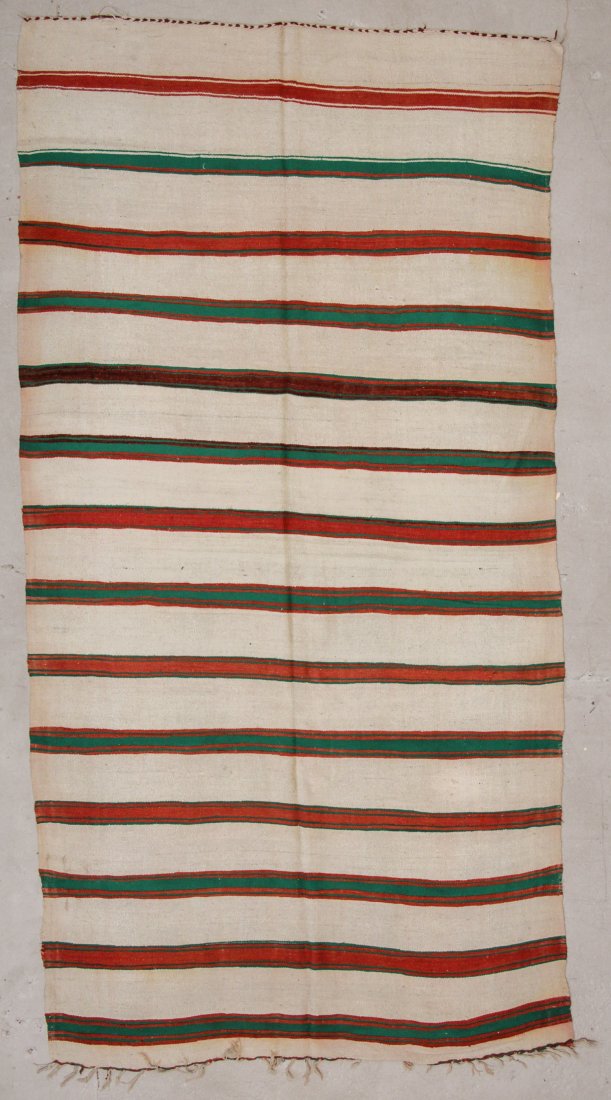 Large Vintage Moroccan Kilim: 6'3" x 12'2" (191 x 371: Large Vintage Moroccan Kilim: 6'3" x 12'2" (191 x 371 cm), mid/late 20th c. Weight: 12 lbs.