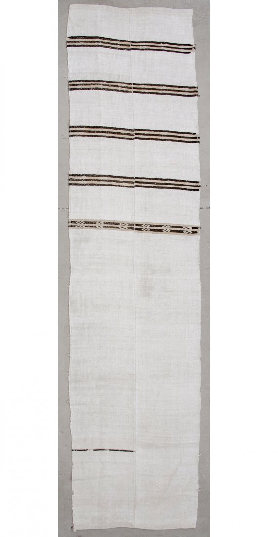 Vintage Moroccan Kilim: 3'6" x 14'1" (107 x 429 cm) (1 of 4)
