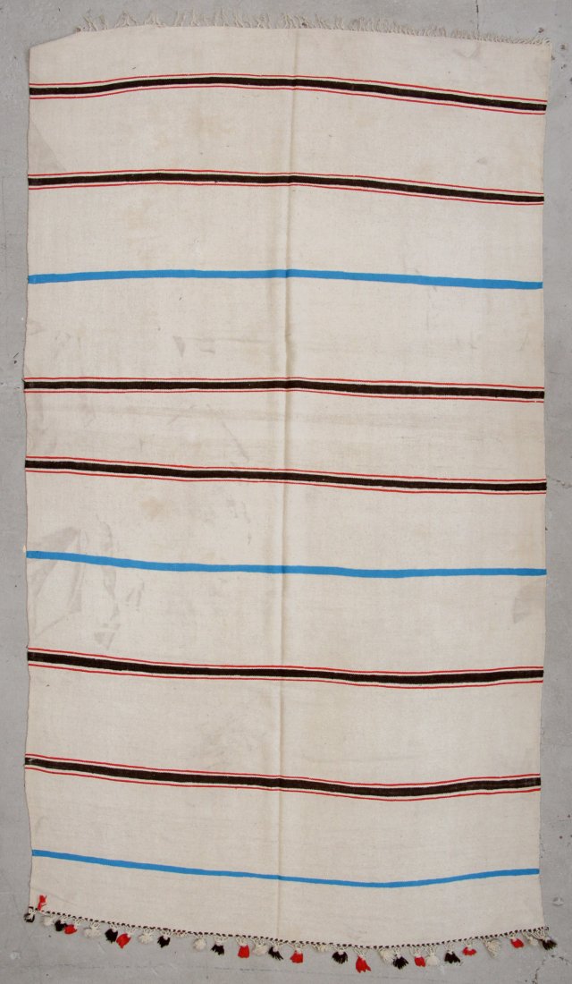 Vintage Moroccan Kilim: 6'5" x 11' (196 x 335 cm): Vintage Moroccan Kilim: 6'5" x 11' (196 x 335 cm), mid/late 20th c. Weight: 10 lbs.