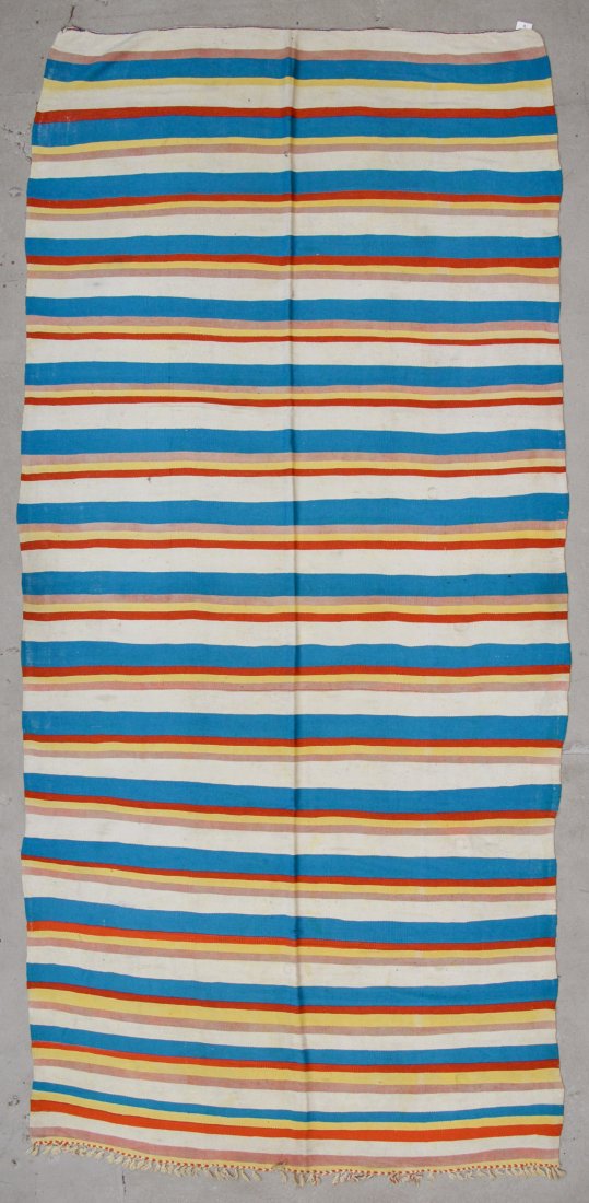 Vintage Moroccan Kilim: 6' x 12'4" (183 x 376 cm): Vintage Moroccan Kilim: 6' x 12'4" (183 x 376 cm), mid/late 20th c. Weight: 14 lbs.