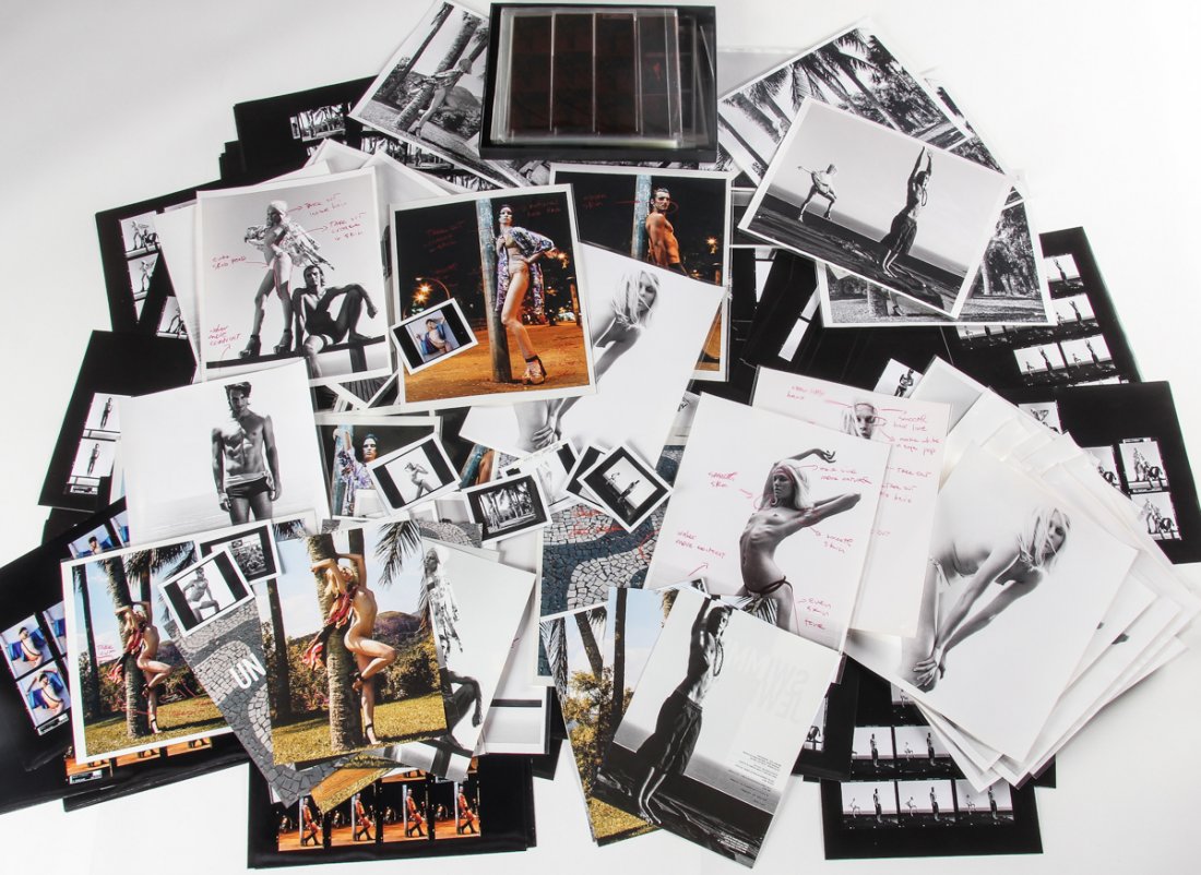 Paul Rowland Studio Photography Archive: 5 portfolios: Paul Rowland Studio Photography Archive: French Mag Un Rien De Rio 2005, Rio-Brasil, Models: Iselin Steiro, Felipe H. Stylist: Benjamin Gallopin. 5 portfolios, 17 color prints, 49 black and white prin