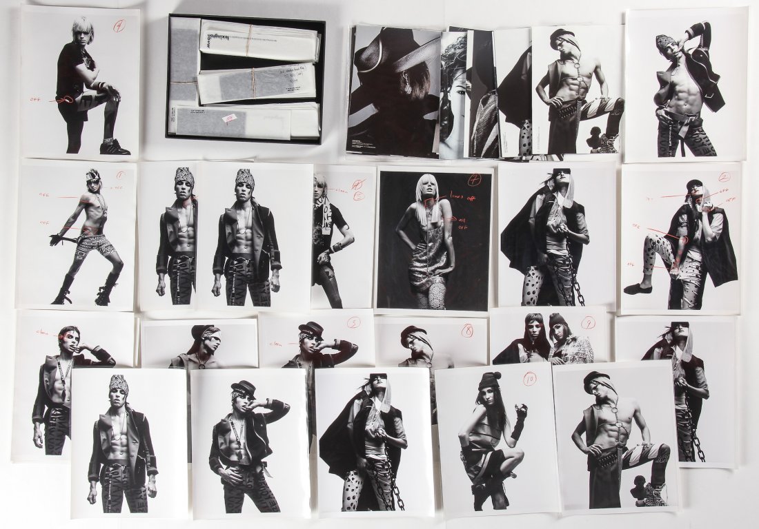 Paul Rowland Studio Photography Archive: 2 portfolios: Paul Rowland Studio Photography Archive: French Mag Bohemian 2004, New York, Models: Luka S., Caroline Winberg, Antonio Torres. Stylist: JJ Farrer. 2 portfolios, 22 black and white prints, 35 tear she