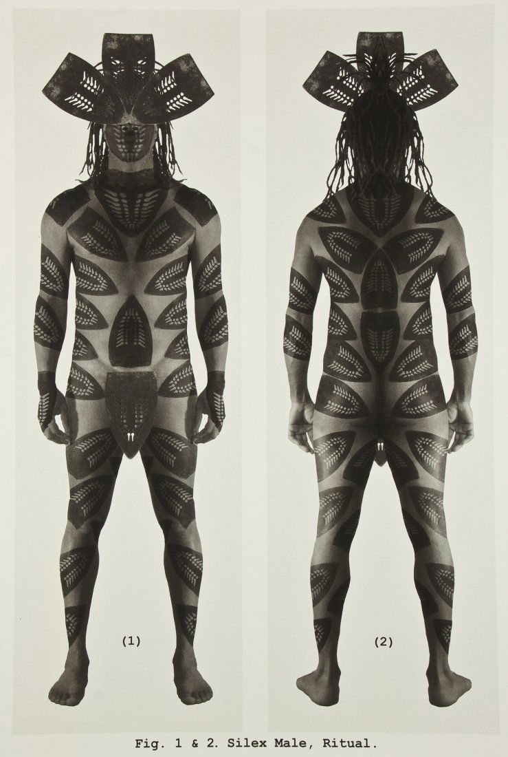 Willie Cole (American, b. 1955) "Silex Male: Ritual" ,: Willie Cole (American, b. 1955) "Silex Male: Ritual" , 2004, digital print on Epson 9600 using Ultra Chrome Archival Inks, from an edition of 12, signed, numbered and dated. Collaborator: Josh Azzarel