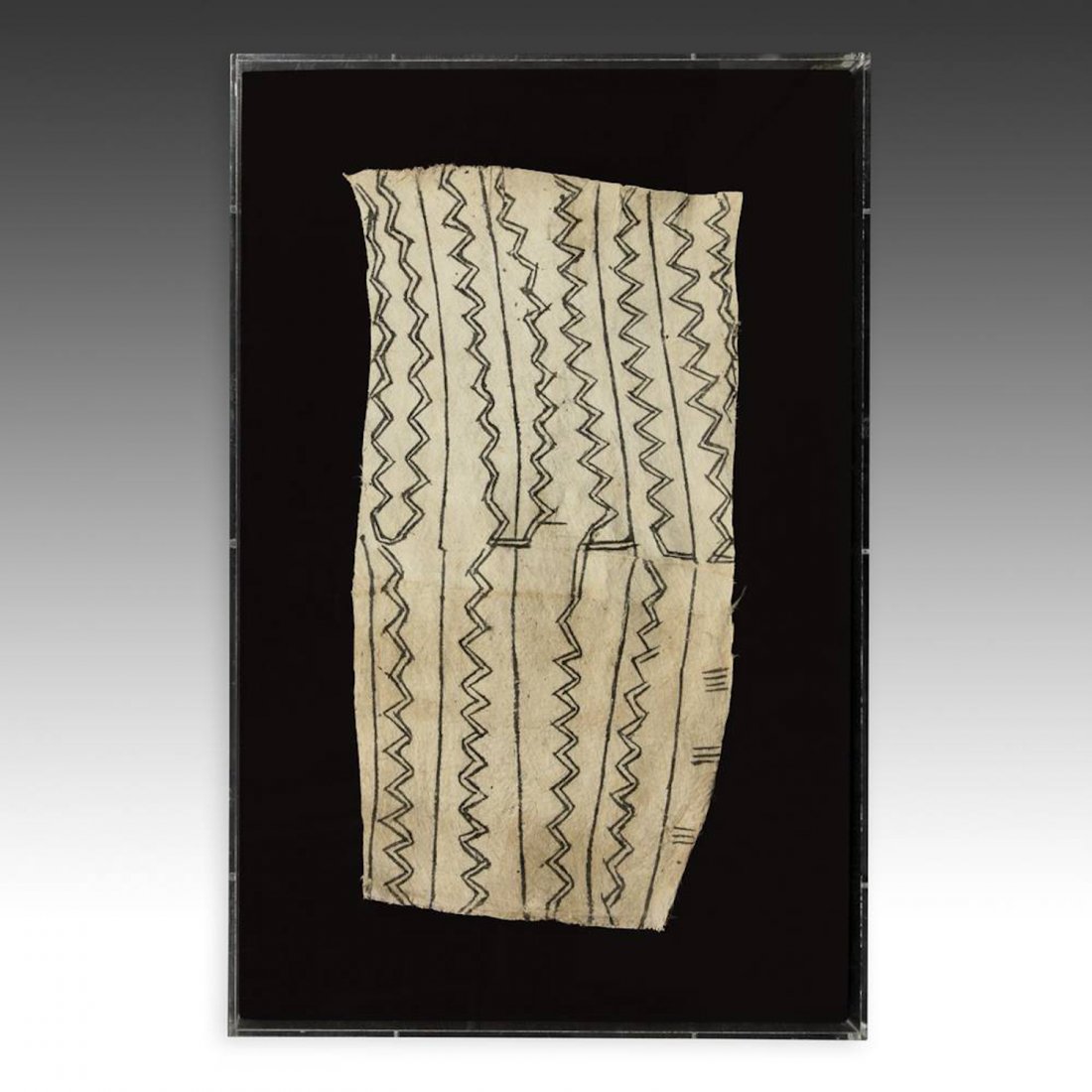 Framed Mbuti Pygmy Barkcloth (1 of 6)