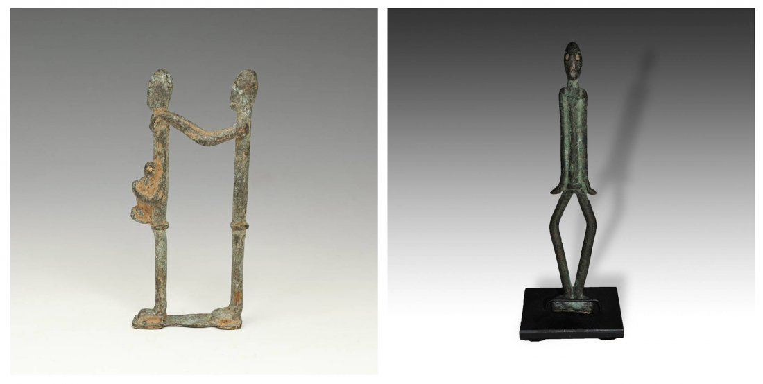 2 Lobi Figural Bronze Sculptures (1 of 10)