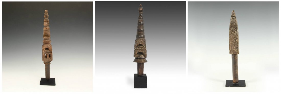 3 Antique Indian Temple Form Bottle Stoppers (1 of 9)