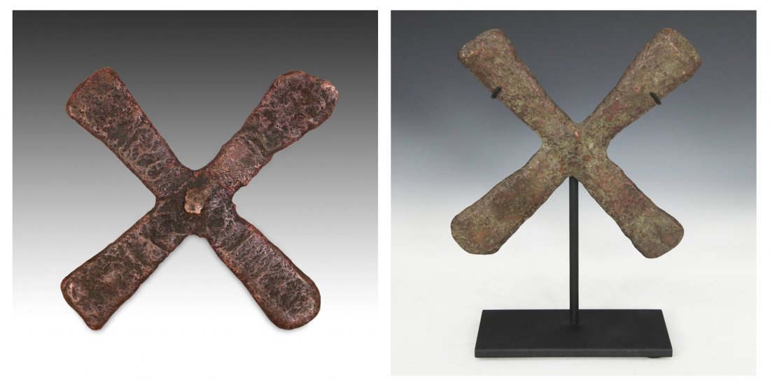 2 Congolese Handa or Katanga Currency Crosses (1 of 10)