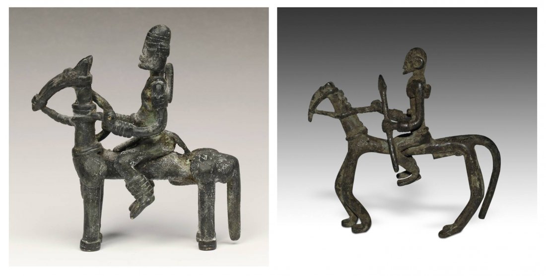 2 African Figural Equestrian Artifacts (1 of 10)