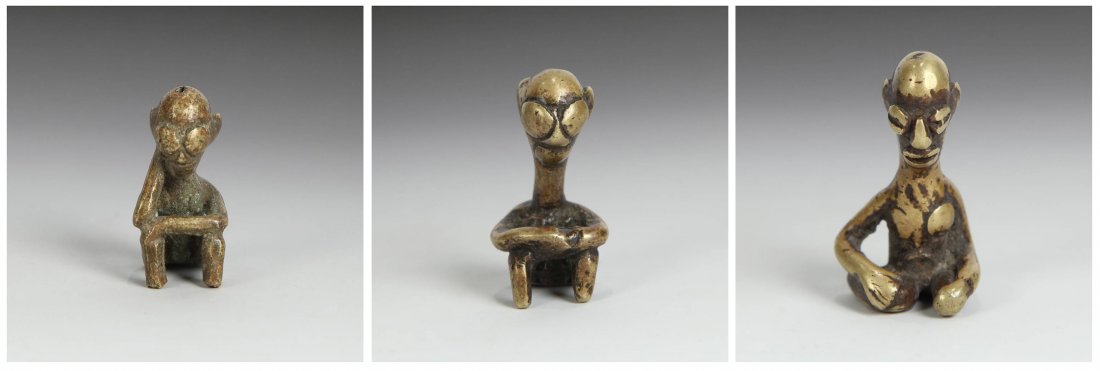 3 Chad Miniature Bronze Figures (1 of 10)