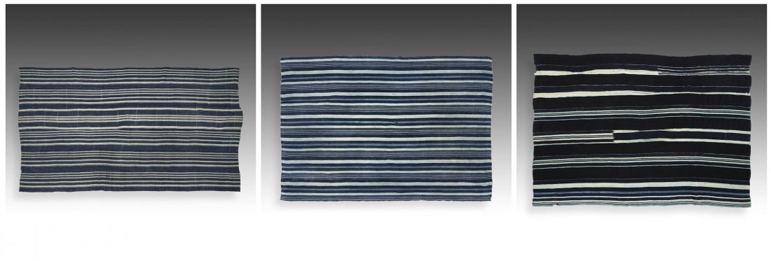 3 African Indigo Wraps: Dogon and Mossi (1 of 10)