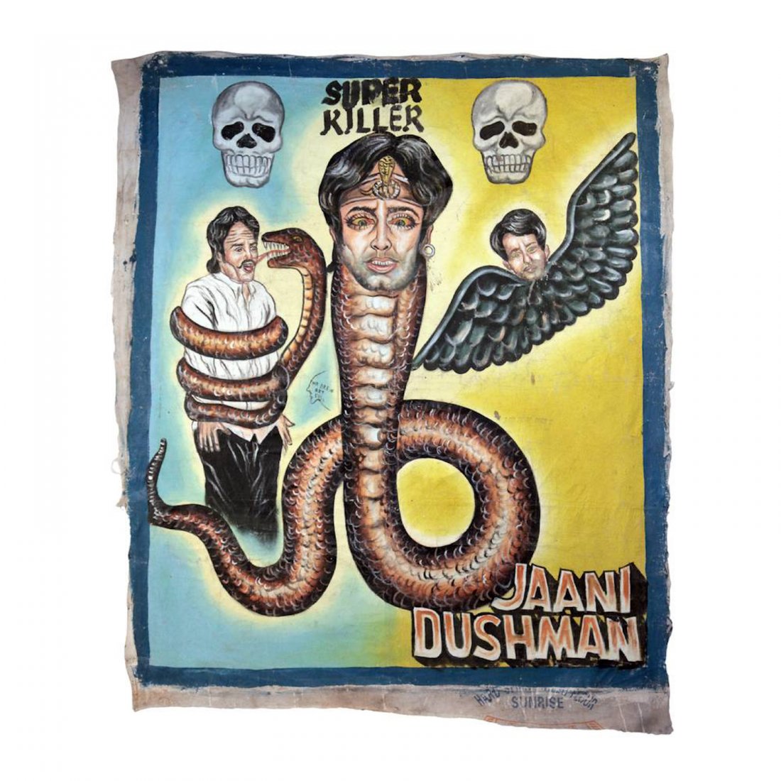 Vintage Ghanaian Movie Poster, "Jaani Dushman" (1 of 2)