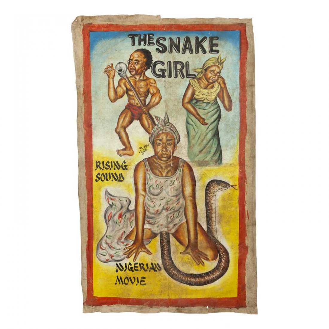 Vintage Ghanaian Movie Poster, "The Snake Girl" (1 of 4)