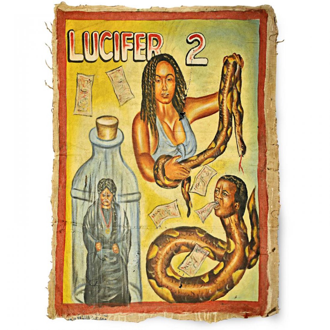 Vintage Ghanaian Movie Poster, "Lucifer 2" (1 of 3)