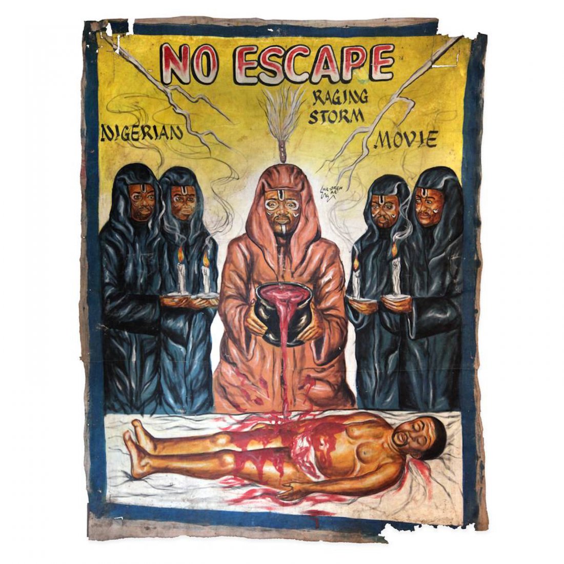 Vintage Ghanaian Movie Poster, "No Escape" (1 of 4)
