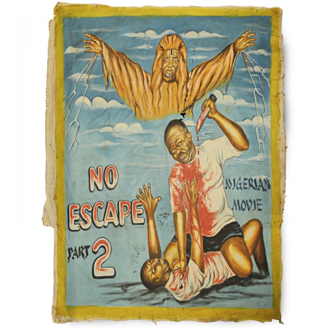 Vintage Ghanaian Movie Poster, "No Escape Part 2" (1 of 3)