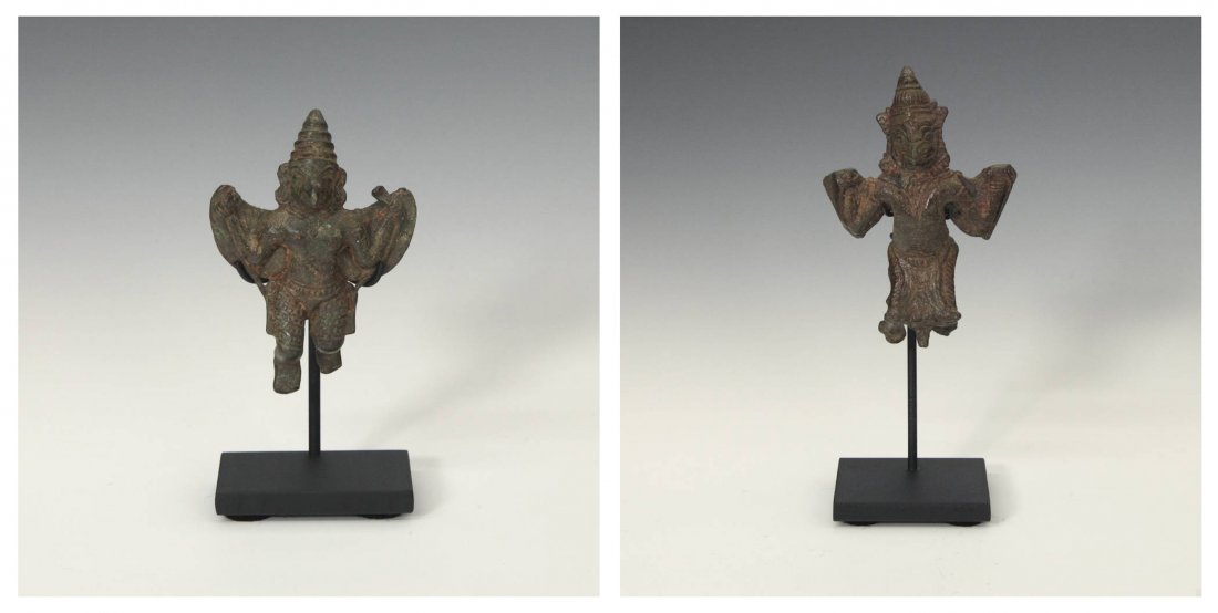 2 Ancient Indian Garuda Figures, 6th-12th C. (1 of 9)