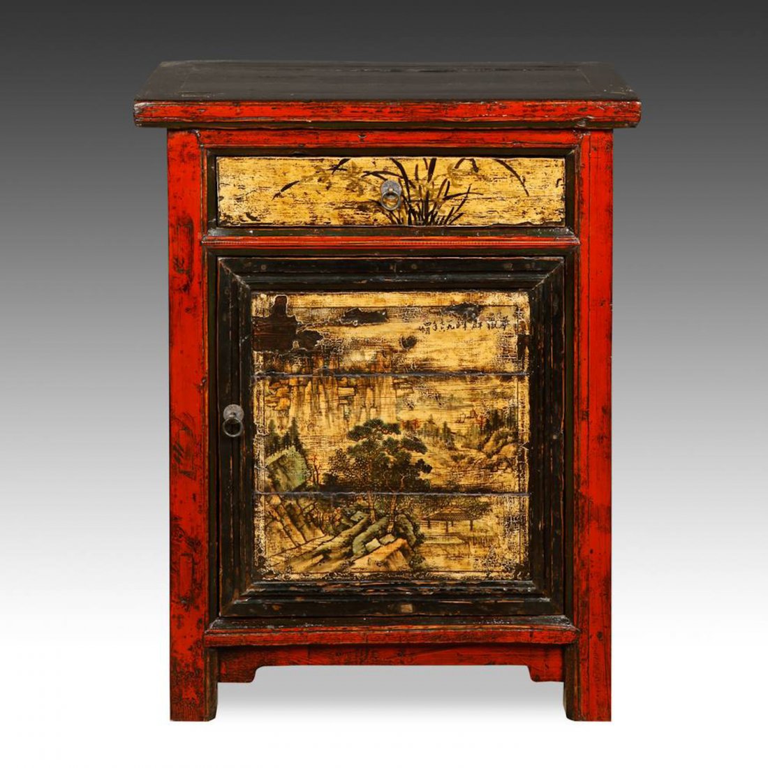 Antique Chinese Gansu Side Cabinet, 19th C. (1 of 10)