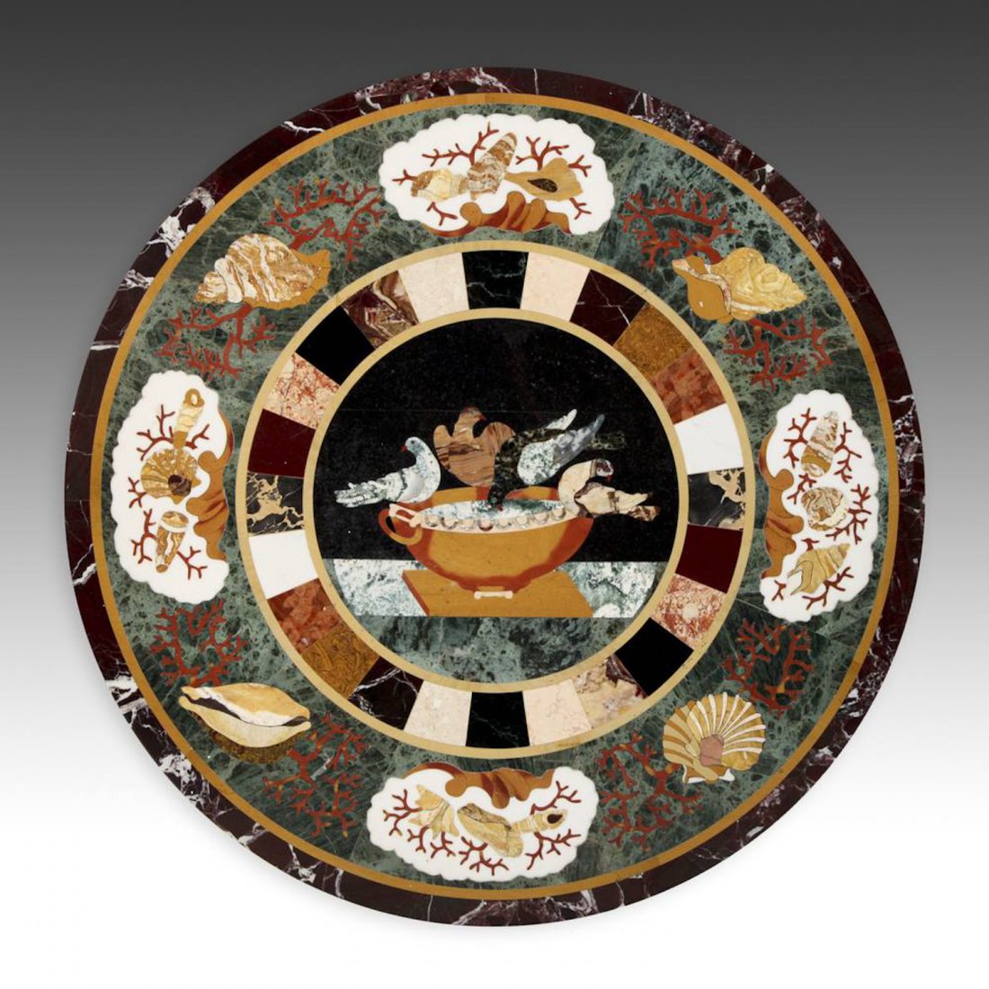 Semi-Precious Hardstone Pietra Dura Table Top (1 of 5)