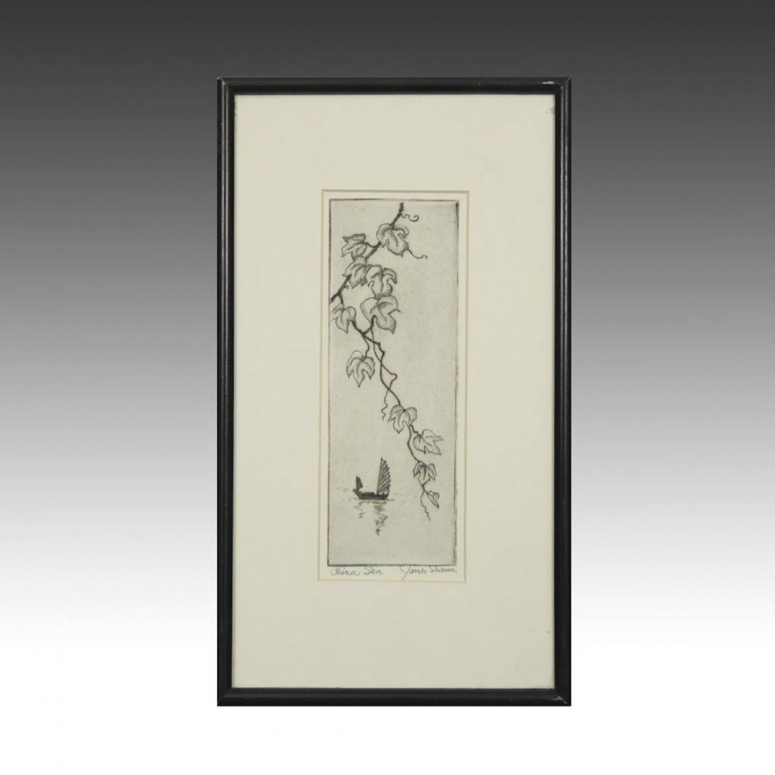 James Swan (1905-1985) Etching, "China Sea", 1950s (1 of 3)