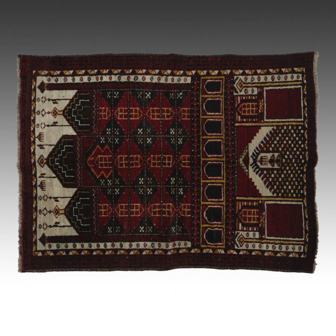 Kizil-Ayak Prayer Rug: 48" x 36" (91.5 x 122 cm) (1 of 3)