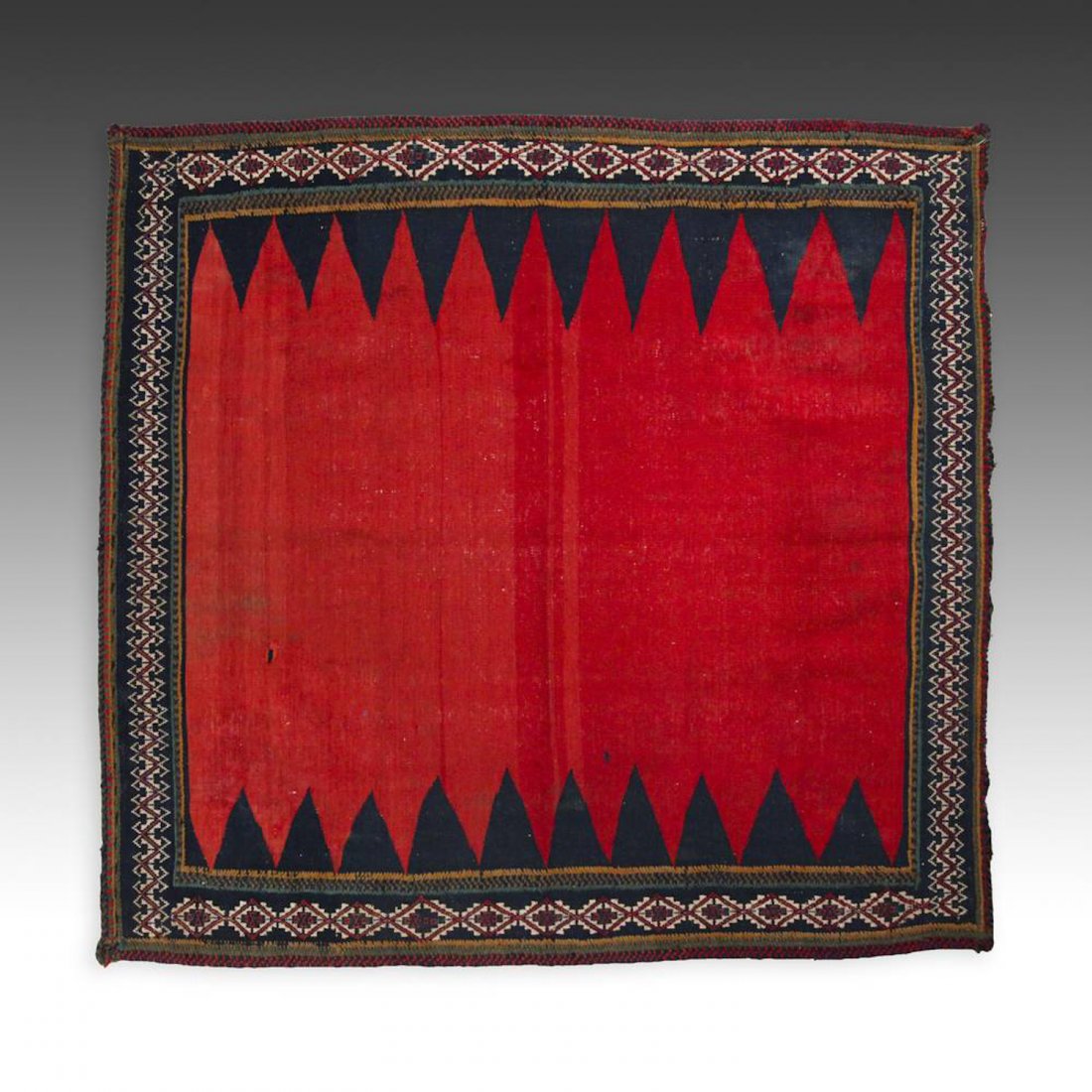 West Persian Sofreh Kilim: 49" x 49" (124.5 x 124.5 cm) (1 of 5)