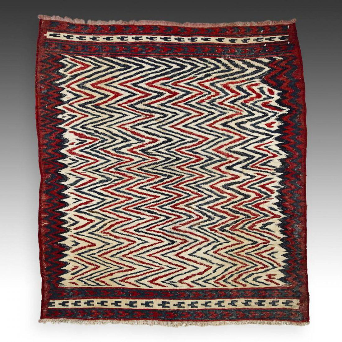West Persian Sofreh Kilim: 42" x 37" (94 x 106.5 cm). (1 of 4)