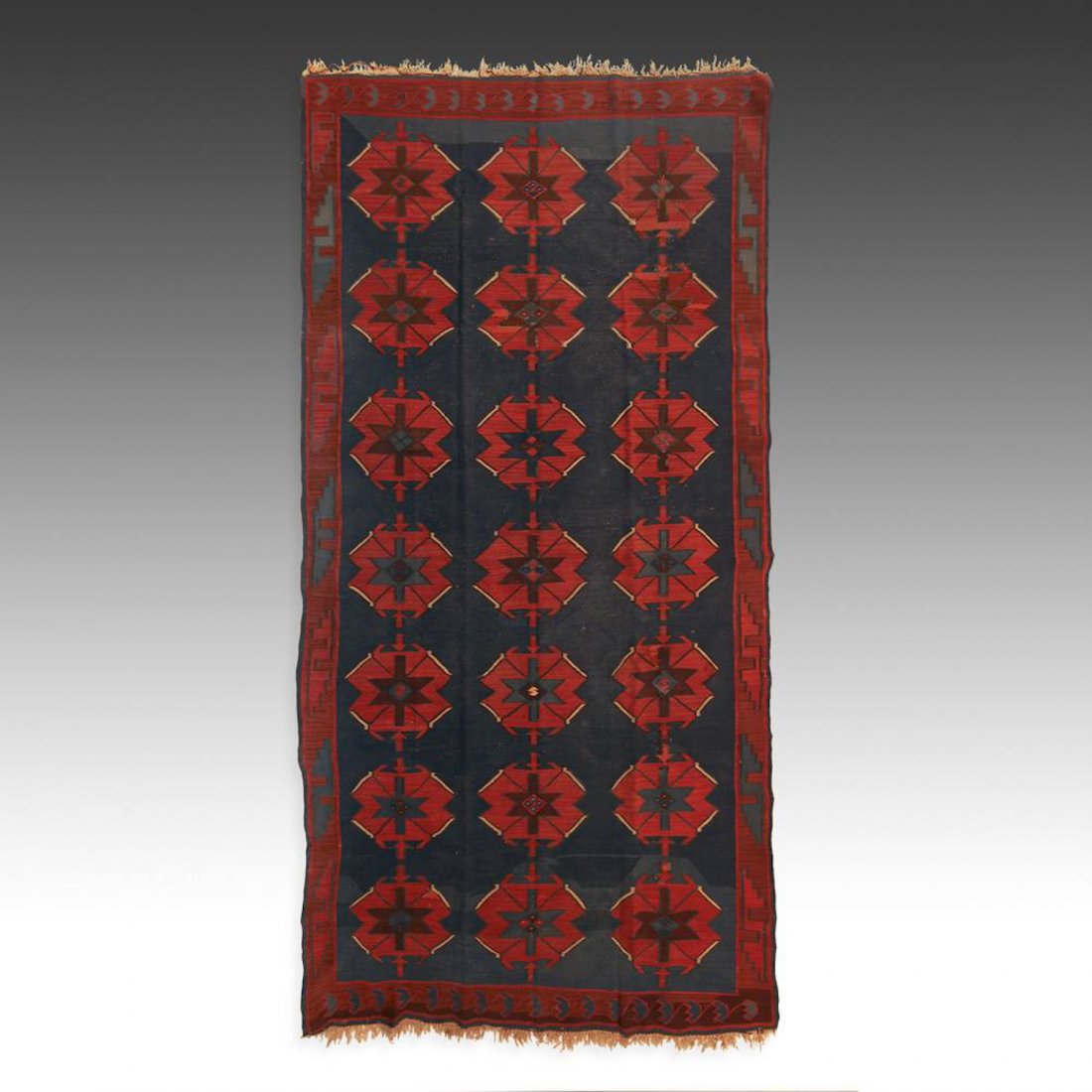 Dagestan Kilim: 112" x 52" (132 x 284.5 cm) (1 of 4)