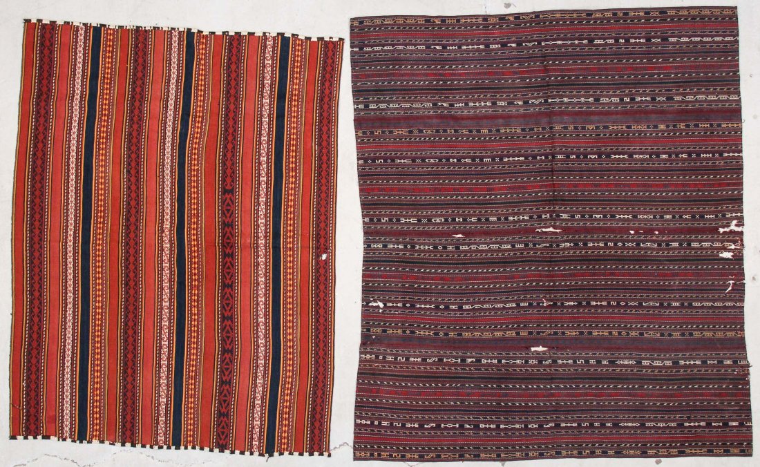 2 Semi-Antique Central Asian Kilims (1 of 6)