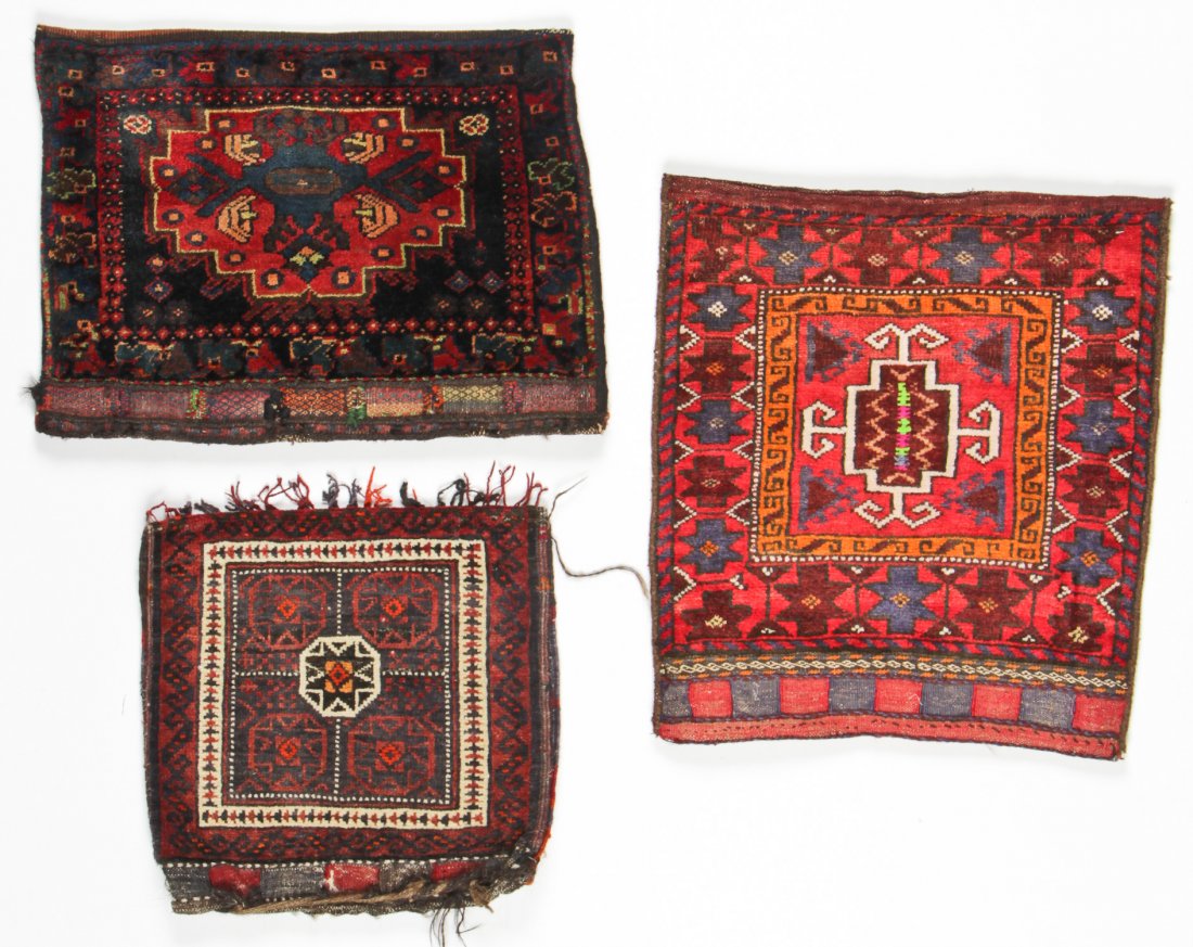 3 Vintage Afghan Rugs/Bagfaces (1 of 5)