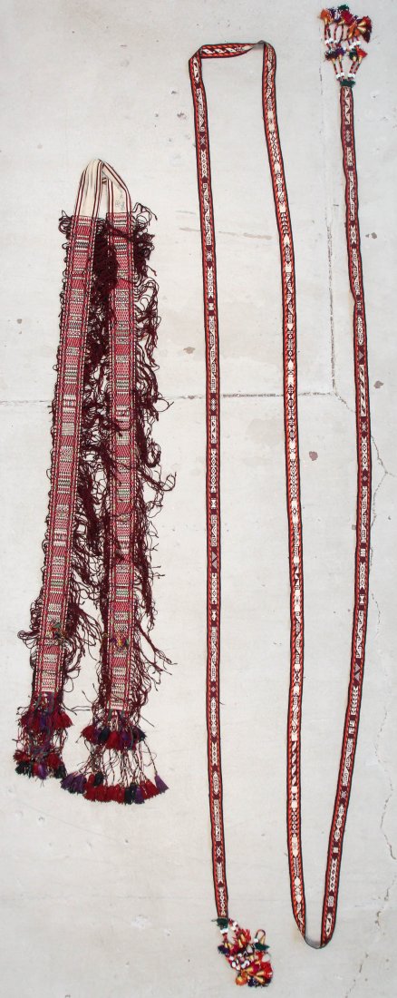 2 Semi-Antique Central Asian Tent Bands (1 of 4)