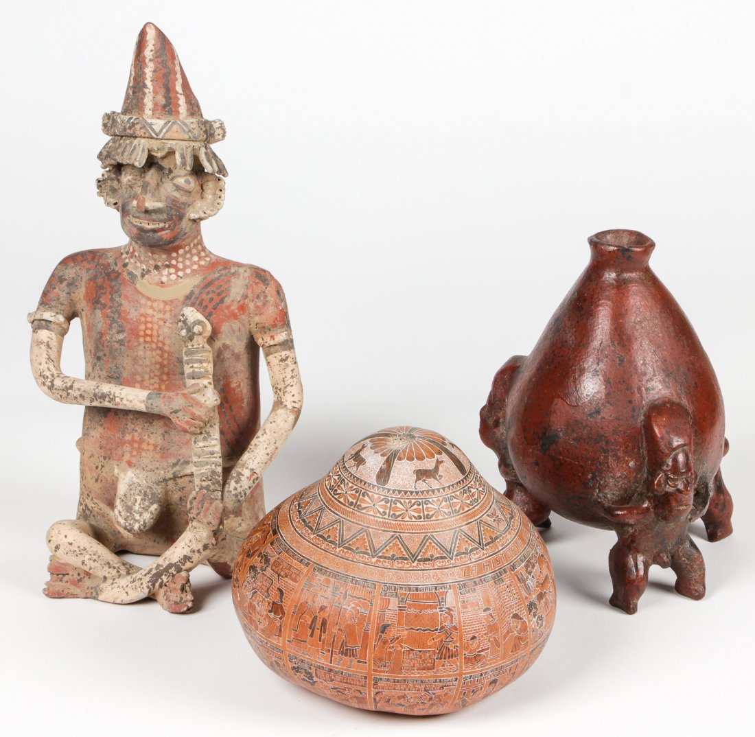 3 Pre Columbian Style Reproduction Artifacts (1 of 6)