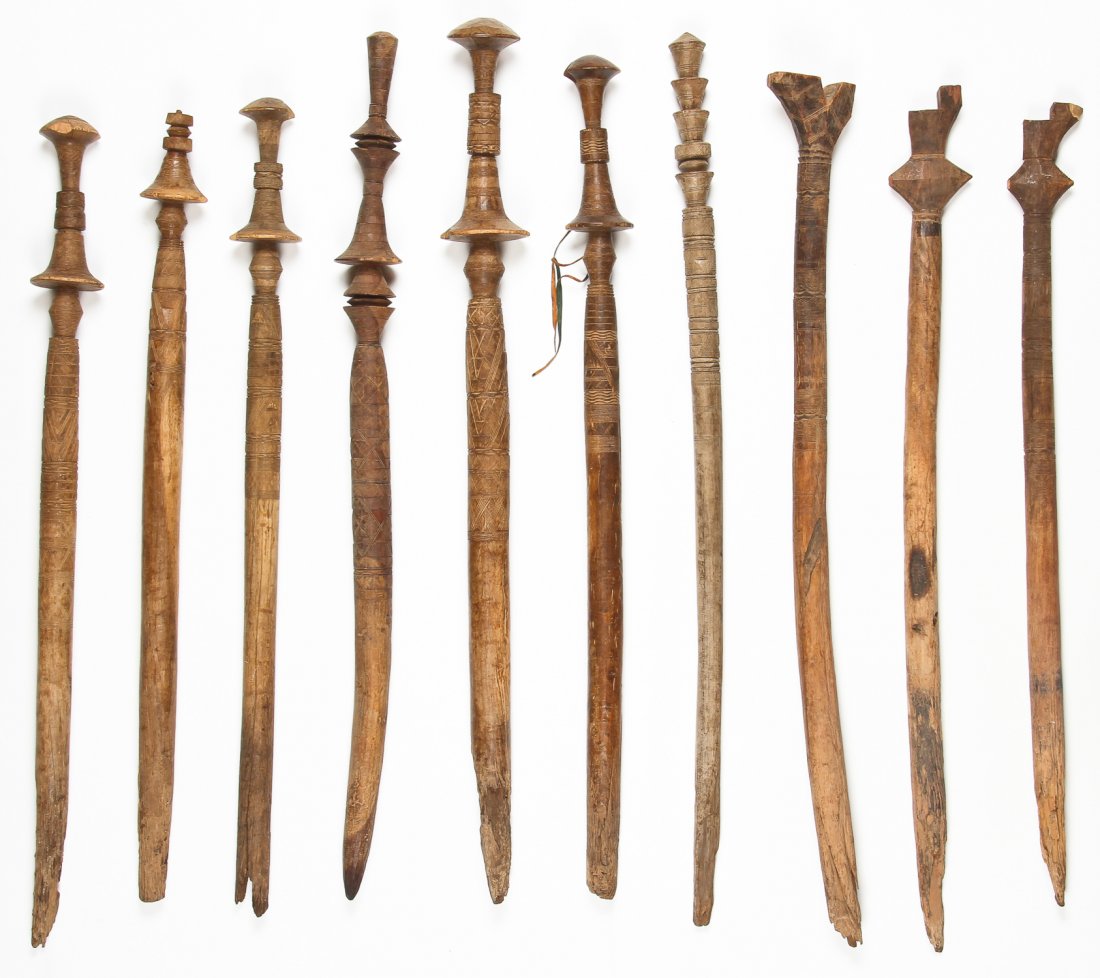 10 Old/Antique African Tuareg Tent Posts (1 of 3)