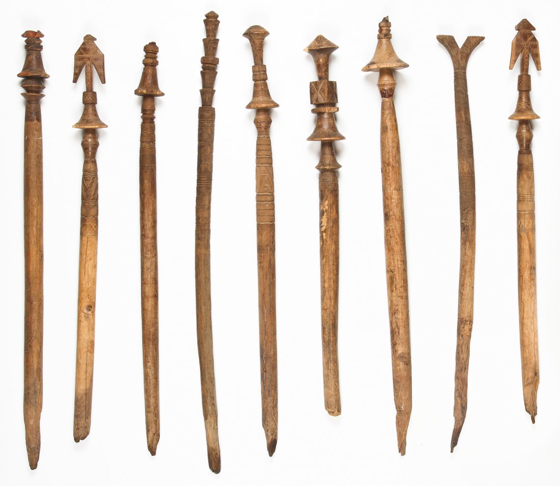 9 Old/Antique African Tuareg Tent Posts (1 of 4)