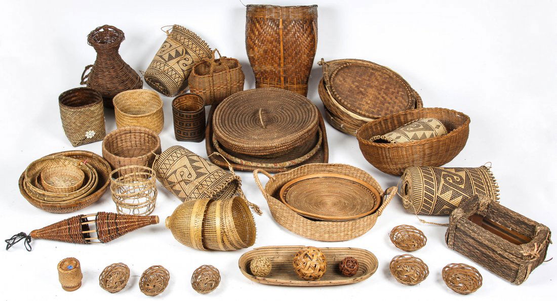 Collection of Various Ethnographic Baskets (1 of 4)