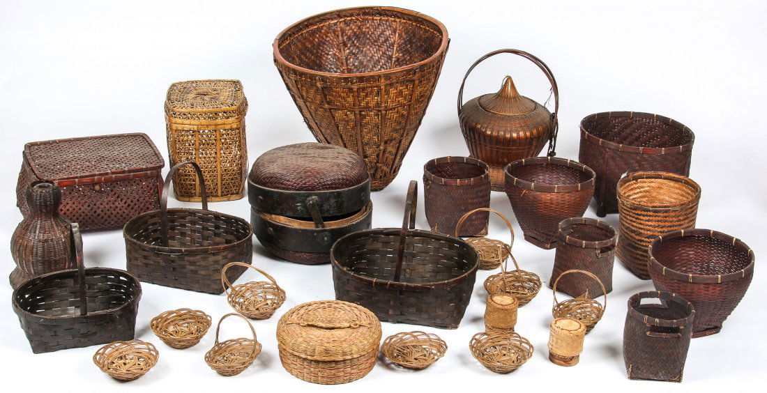 Collection of Various Ethnographic Baskets (1 of 4)