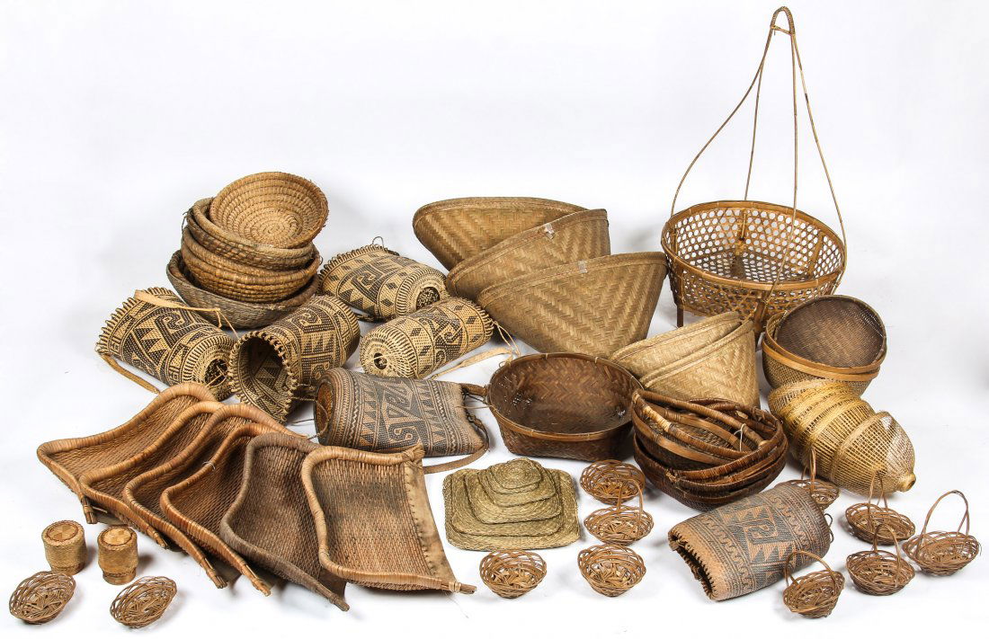 Collection of Various Ethnographic Baskets (1 of 4)
