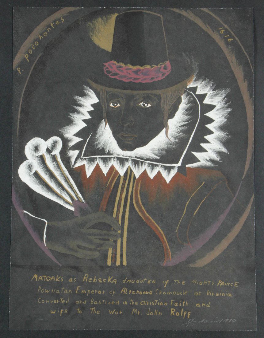 Marisol Escobar (French, 1930-2016) "Pocahontas", 1976: Marisol Escobar (French, 1930-2016) "Pocahontas", 1976, color lithograph, from an edition of 175, numbered, signed and dated. Size: 26" x 19.75", 66 x 50 cm (sheet).