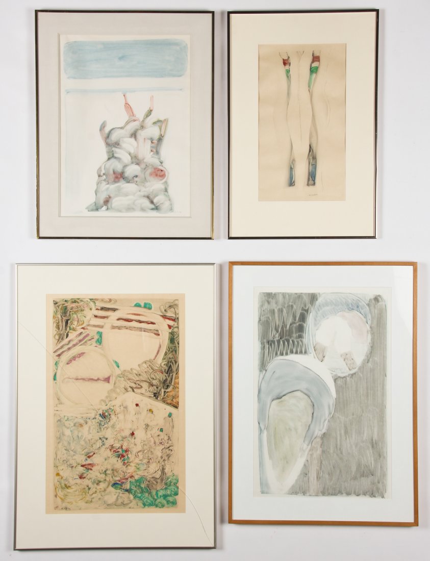 Matt Phillips (American, b. 1927) 4 Framed Monotypes: Matt Phillips (American, b. 1927) 4 Framed Monotypes, each signed and dated. Largest size: 27.5'' x 16.25'', 70 x 41 cm (image); 37.5'' x 26.5'', 95 x 67 cm (frame).