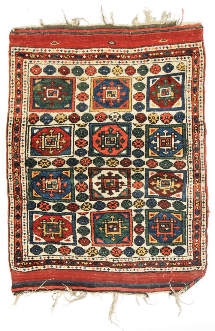 Antique Bergama Rug: 2'11'' x 3'4'' (89 x 102 cm): Antique Bergama Rug, Turkey, west Anatolia: 2'11'' x 3'4'' (89 x 102 cm). Late 19th c.
