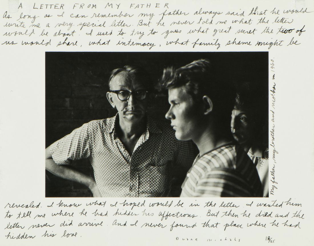 Duane Michals (American, b. 1932) "A Letter From My (1 of 5)