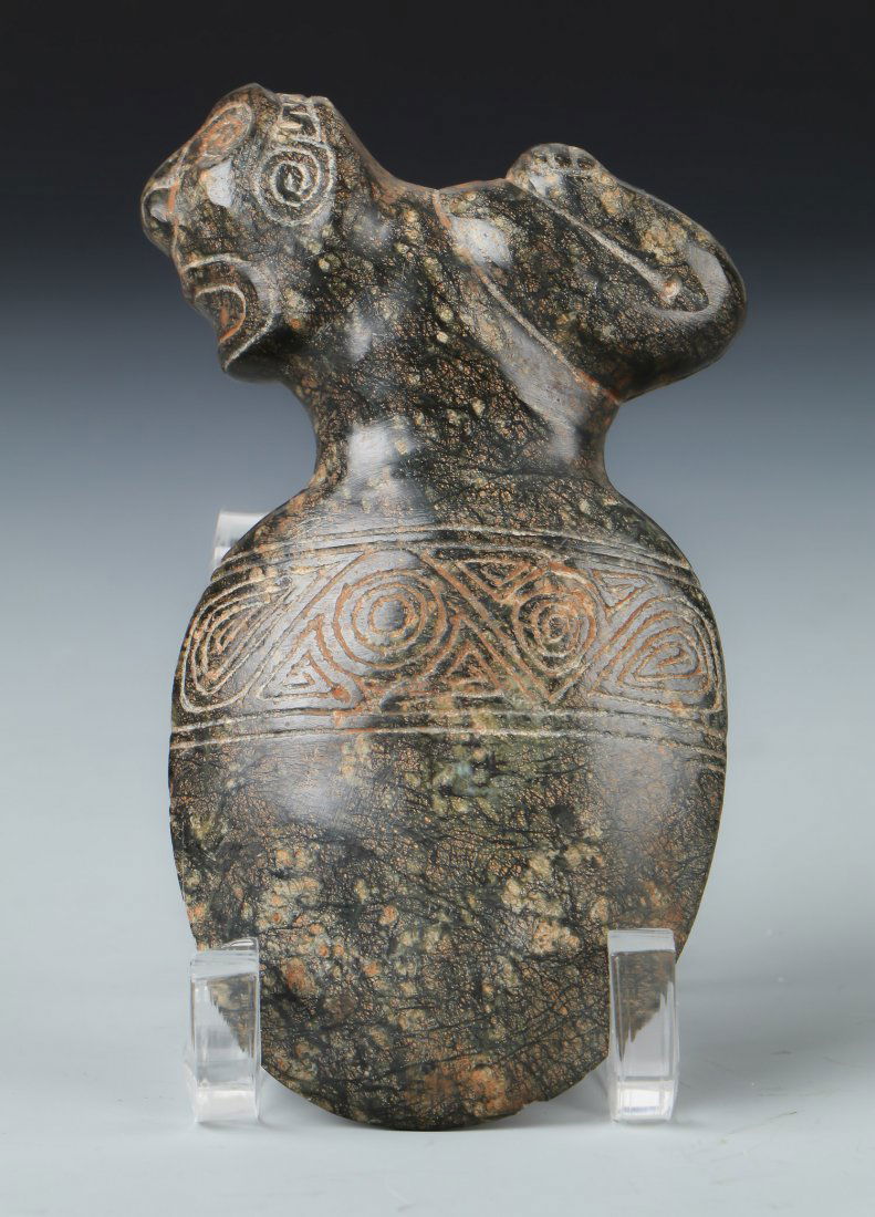 Taino Reclining Figure Atop an Ax Form (1000-1500 CE) (1 of 3)