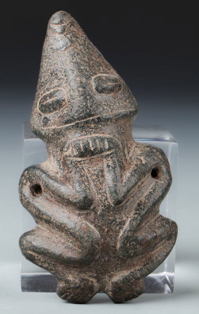 Taino Human/Lizard Transition Stone Pendant (1000-1500 (1 of 3)
