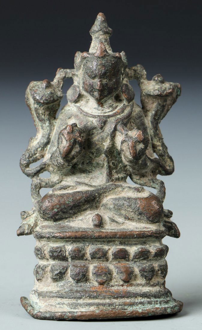 11th/12th C. Bronze Buddha, Pala Period, NE India (1 of 3)
