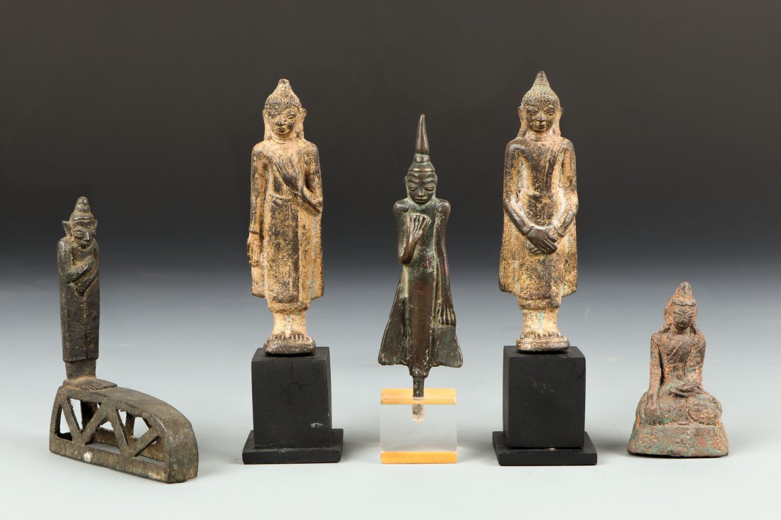 5 Antique Thai and Burmese Buddhas (1 of 3)
